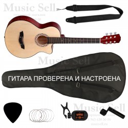 Акустическая гитара фолк с вырезом PR Guitars в комплекте