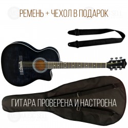 Акустическая гитара фолк с вырезом CL Guitars + чехол