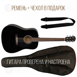 FENDER CD60S + ЧЕХОЛ + РЕМЕНЬ + ДОРАБОТКА В МАСТЕРСКОЙ