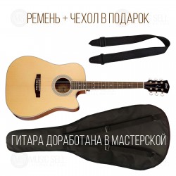 CORT PURE-DC-NS + ЧЕХОЛ + РЕМЕНЬ + ДОРАБОТКА В МАСТЕРСКОЙ