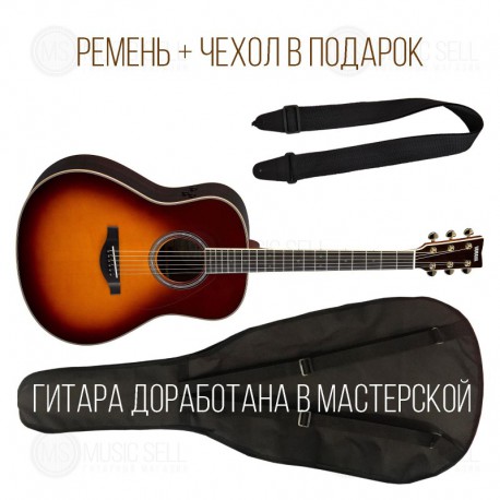 YAMAHA TRANSACOUSTIC + ЧЕХОЛ + РЕМЕНЬ + ДОРАБОТКА В МАСТЕРСКОЙ