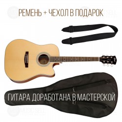 CORT TRANSACOUSTIC PURE DC NS TA + ЧЕХОЛ + РЕМЕНЬ + ДОРАБОТКА В МАСТЕРСКОЙ