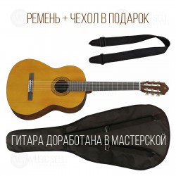 YAMAHA 4/4 + ЧЕХОЛ + РЕМЕНЬ + ДОВОДКА В МАСТЕРСКОЙ